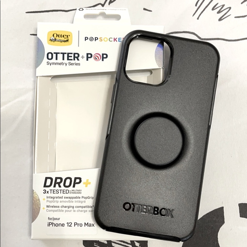 Otter+Pop Symmetry iPhone 12 Pro Max Black